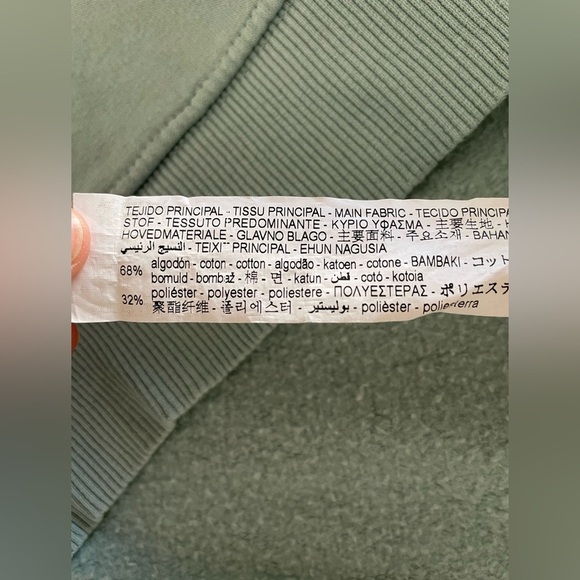 Zara Slogan Sweatshirt Girls Kids 9-10Y Green ‘Be Yourself’ Graphic Sweater - Picture 10 of 10